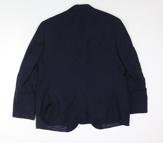 Mens UK Size 46 Marks and Spencer Regular Blue Suit Jacket