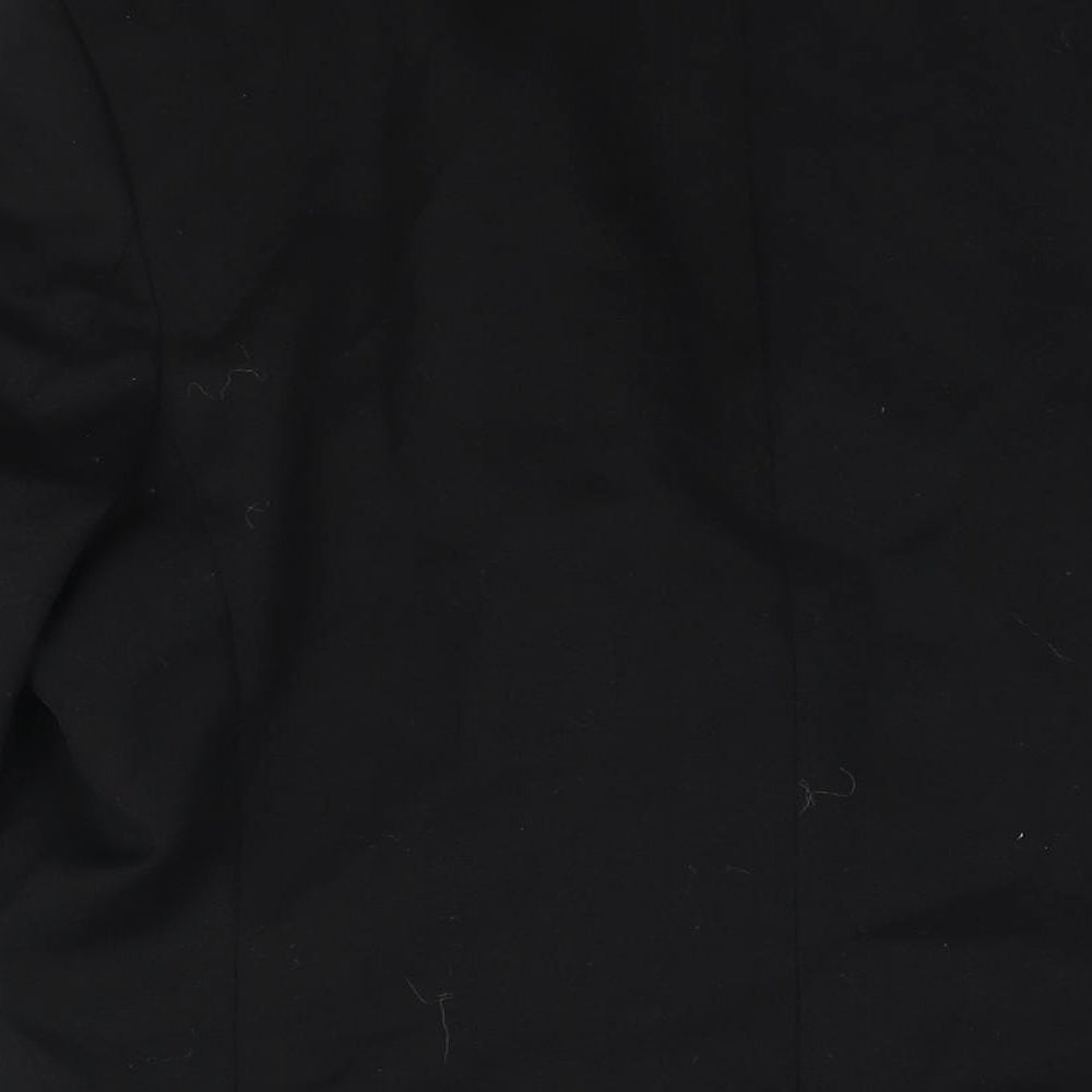 St Michael Womens Black Wool Jacket Suit Jacket Size 14