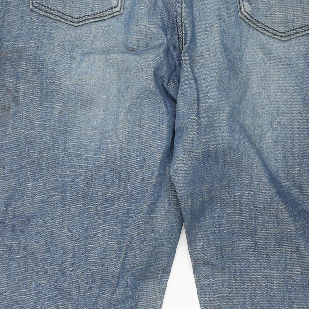 Levi's Womens Blue Cotton Bootcut Jeans Size 31 in L30 in Regular Zip - Starched