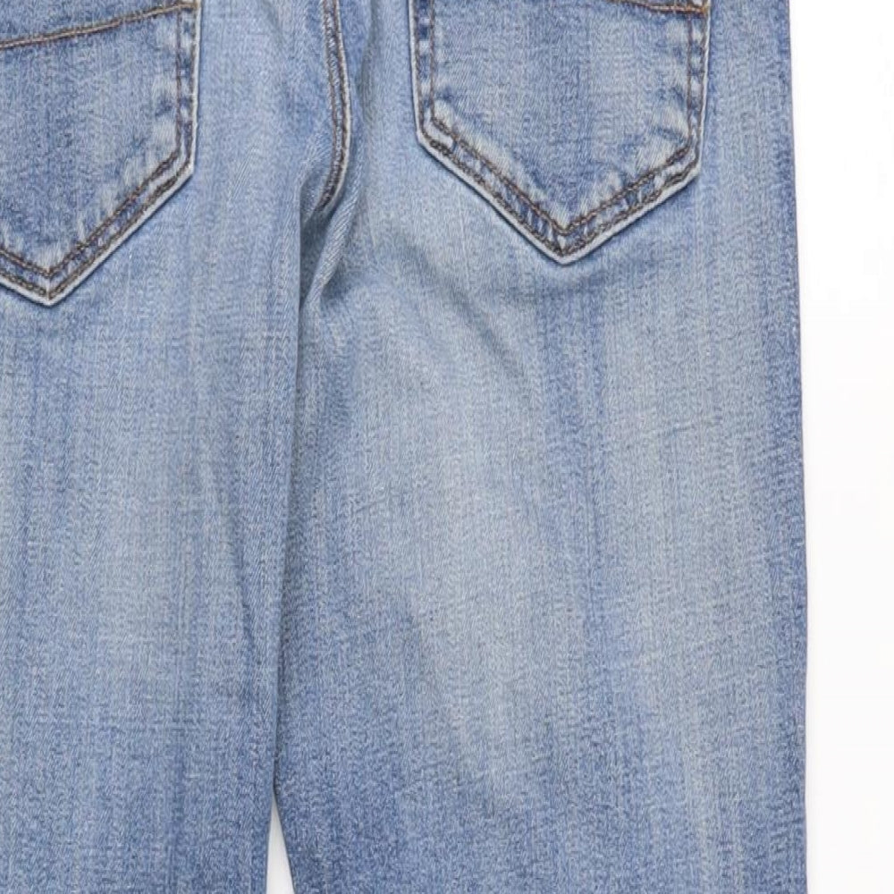 Mens UK Size 32 in Premium Denim Regular Fit Straight Blue Jeans