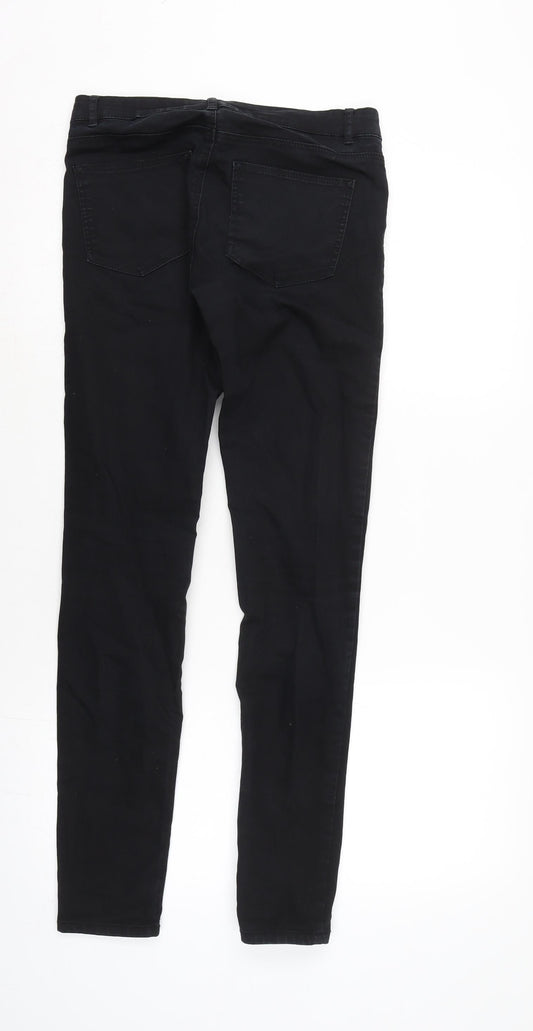 Womens UK Size 6 H&M Regular Fit Tapered Black Jeans
