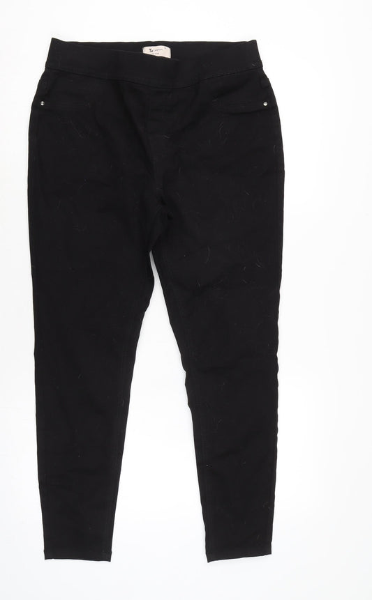 Womens UK Size 14 TU Regular Fit Jegging Black Jeans