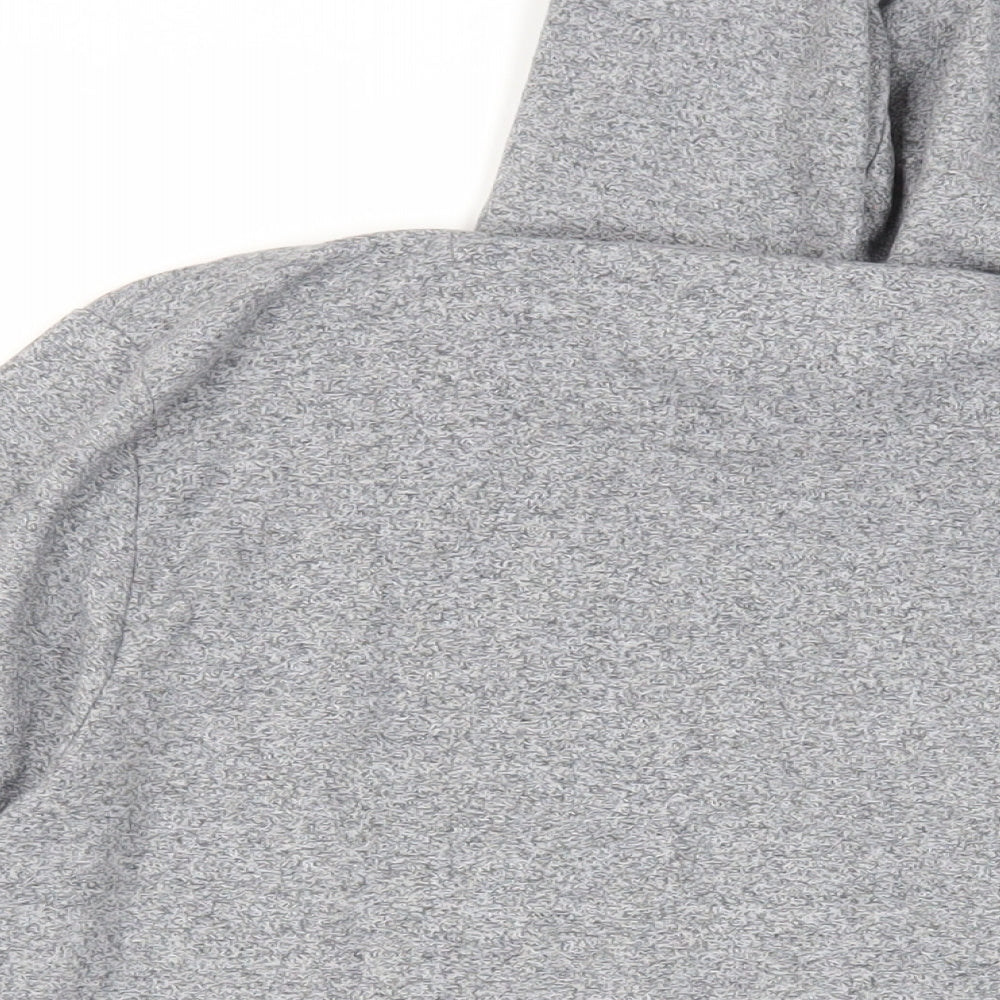 Max Mens Grey Cotton Full Zip Hoodie Size M