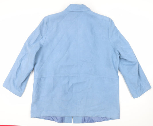 Damart Womens Blue Jacket Size 18 Zip