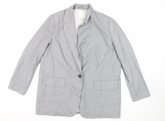 Womens UK Size L H&M Grey Jacket