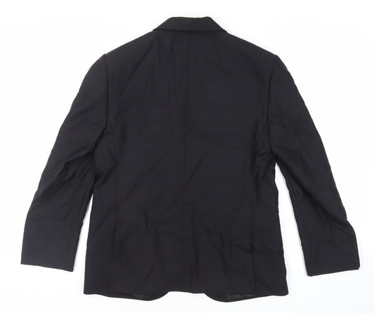 Mens UK Size 40 Marks and Spencer Regular Black Suit Tuxedo