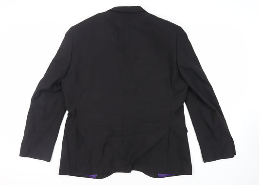 Mens UK Size 46 Ventura Regular Black Suit Tuxedo