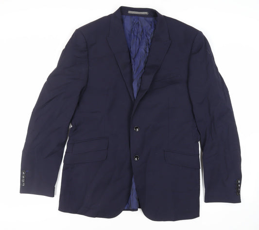 Mens UK Size 42 Autograph Regular Blue Suit Jacket