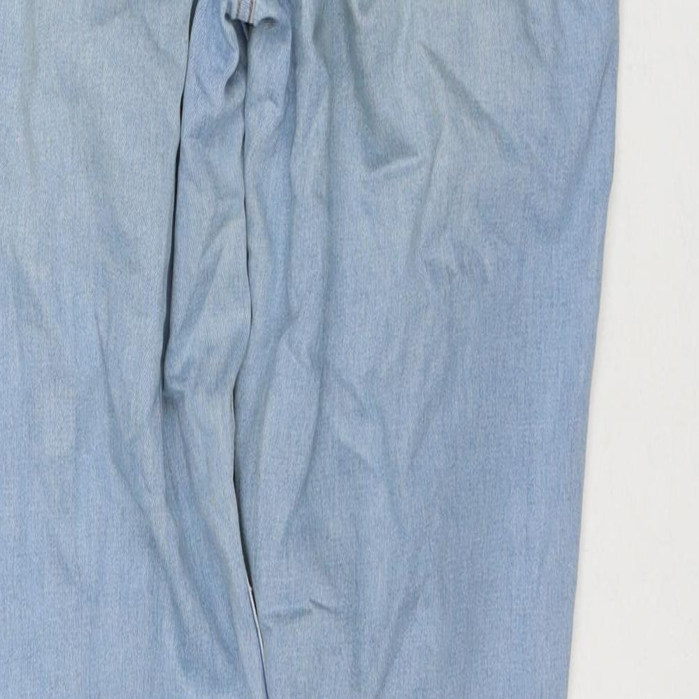 New Look Womens Blue Cotton Skinny Jeans Size 10 L28 in Regular Zip