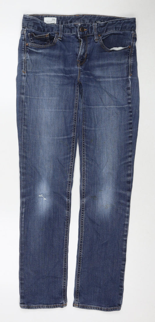 Womens UK Size 28 in Gap Regular Fit Skinny Blue Jeans