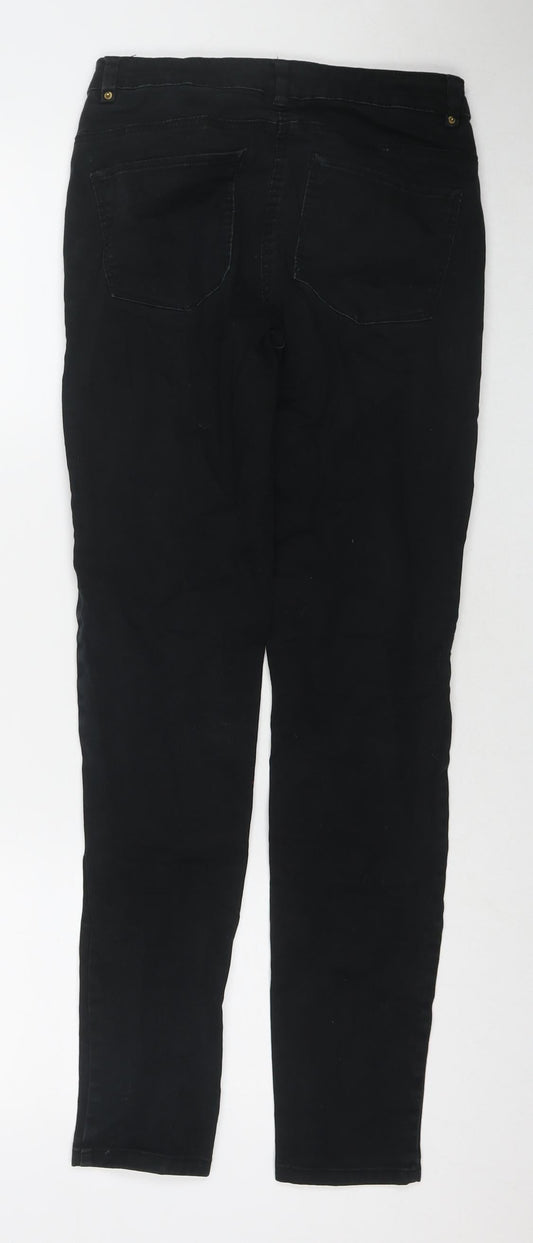 Womens UK Size 8 H&M Regular Fit Skinny Black Jeans