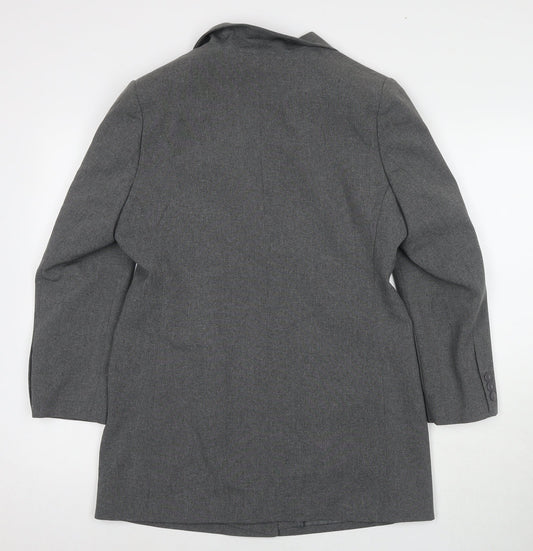 Classics Womens Grey Jacket Blazer Size 12 Button