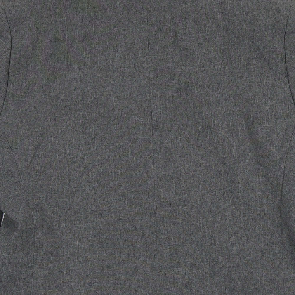 Classics Womens Grey Jacket Blazer Size 12 Button