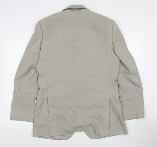 Mens UK Size 40 Karl Jackson Regular Beige Suit Jacket