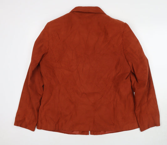 C&A Womens Brown Jacket Size 18 Zip