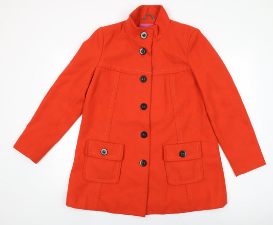 Womens UK Size 14 NEXT Red Overcoat