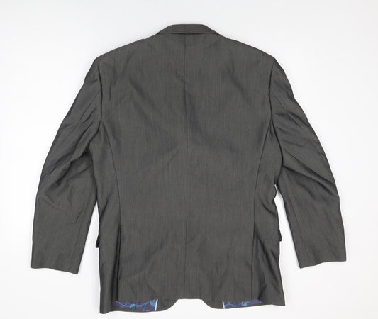 Mens UK Size 40 Jacamo Regular Grey Suit Jacket