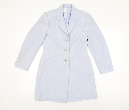 Womens UK Size 8 Precis Blue Overcoat