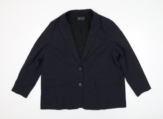 Womens UK Size 20 Marks and Spencer Regular Blue Suit Jacket