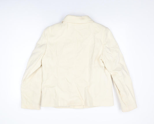 Womens UK Size 16 Marks and Spencer Ivory Jacket