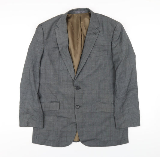 Mens UK Size 40 Aspen & Court Regular Grey Suit Jacket