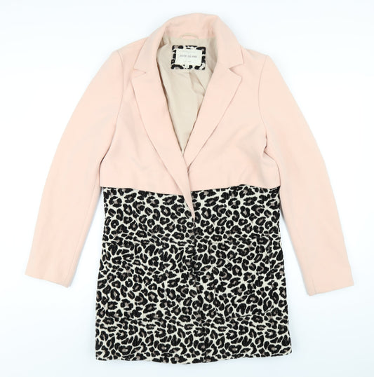 Womens UK Size 12 River Island Pink Overcoat