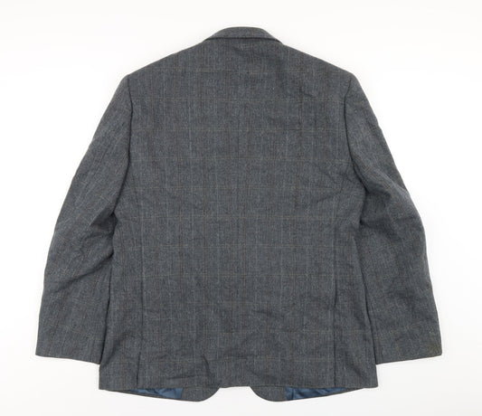 Mens UK Size 42 Wellington Regular Blue Suit Jacket