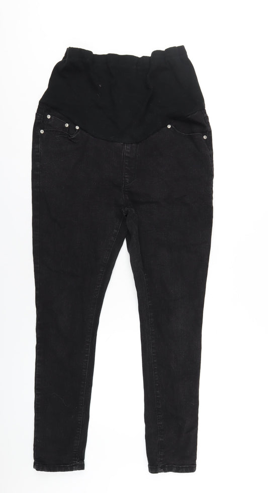 Womens UK Size 12 Boohoo Regular Fit Skinny Black Jeans