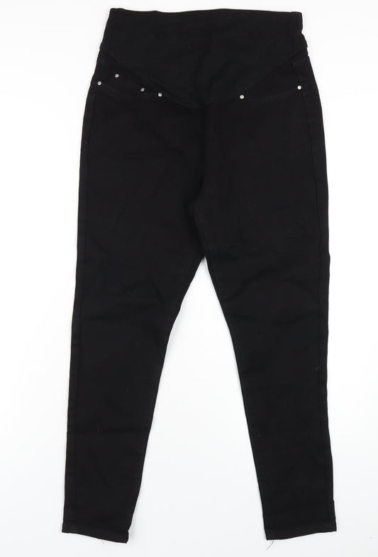 Womens UK Size 10 Boohoo Regular Fit Skinny Black Jeans