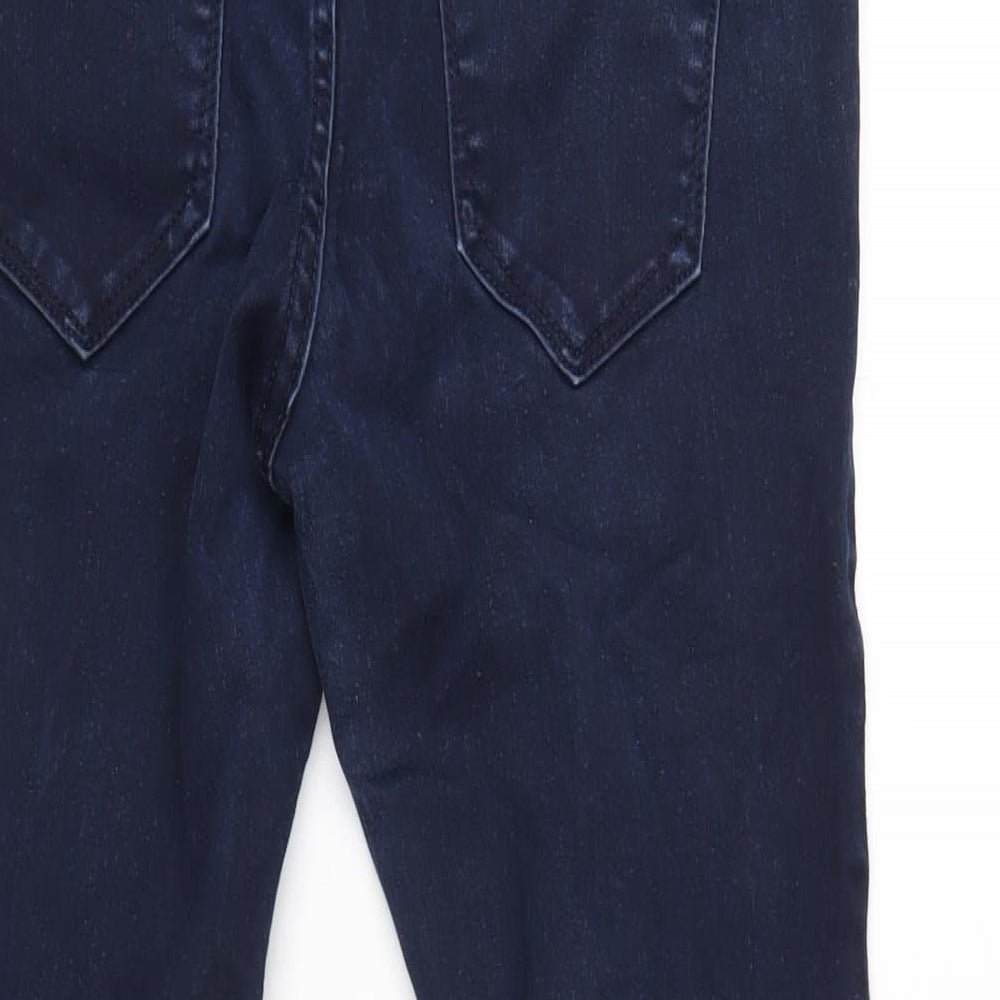 New Look Womens Blue Cotton Skinny Jeans Size 10 L29 in Regular