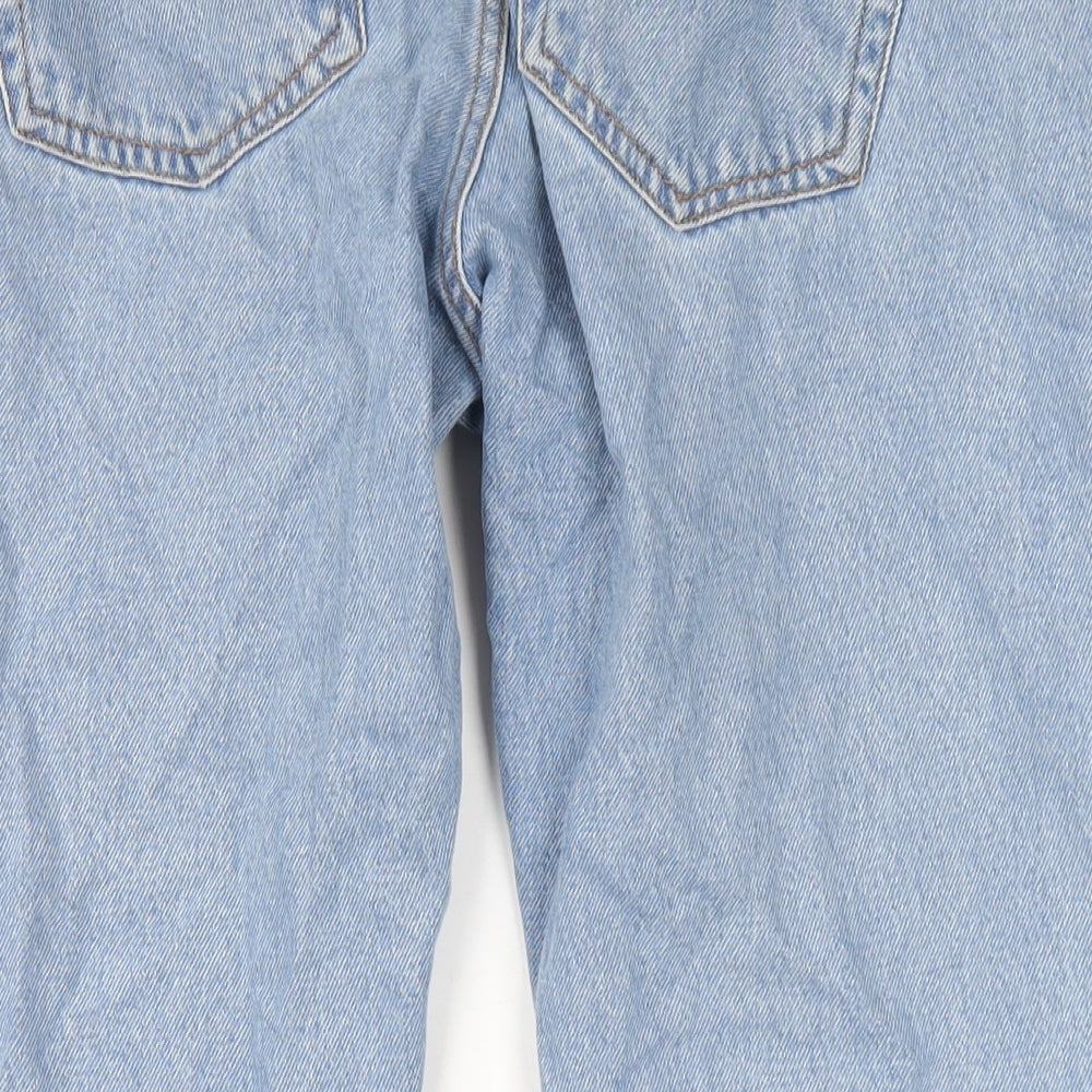 Don't Think Twice Womens Blue Cotton Mom Jeans Size 32 in L32 in Regular Zip