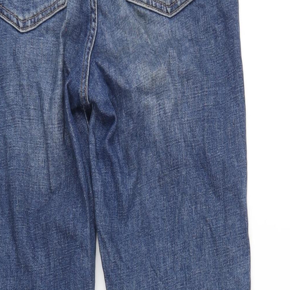 Womens UK Size 8 H&M Regular Fit Mom Blue Jeans