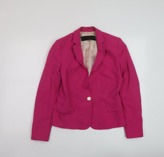 Womens UK Size S Zara Pink Jacket