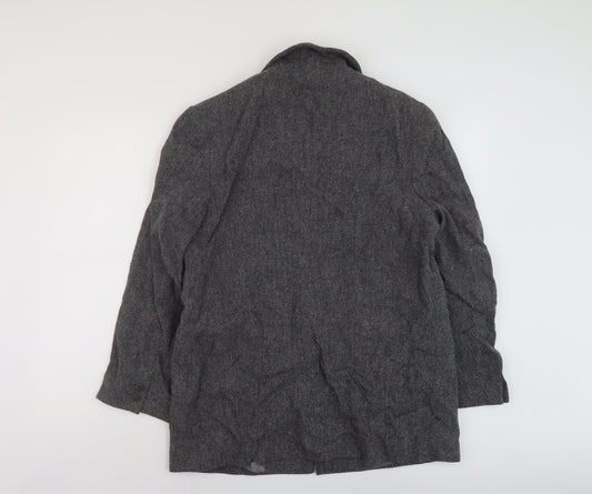Womens UK Size 14 Marks and Spencer Grey Overcoat