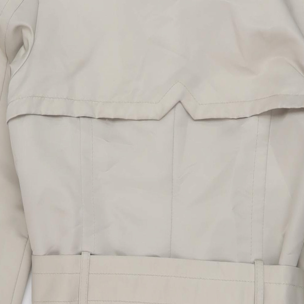Womens UK Size S Mango Beige Overcoat
