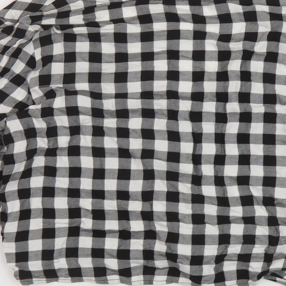 Womens UK Size 10 H&M Black Basic Blouse