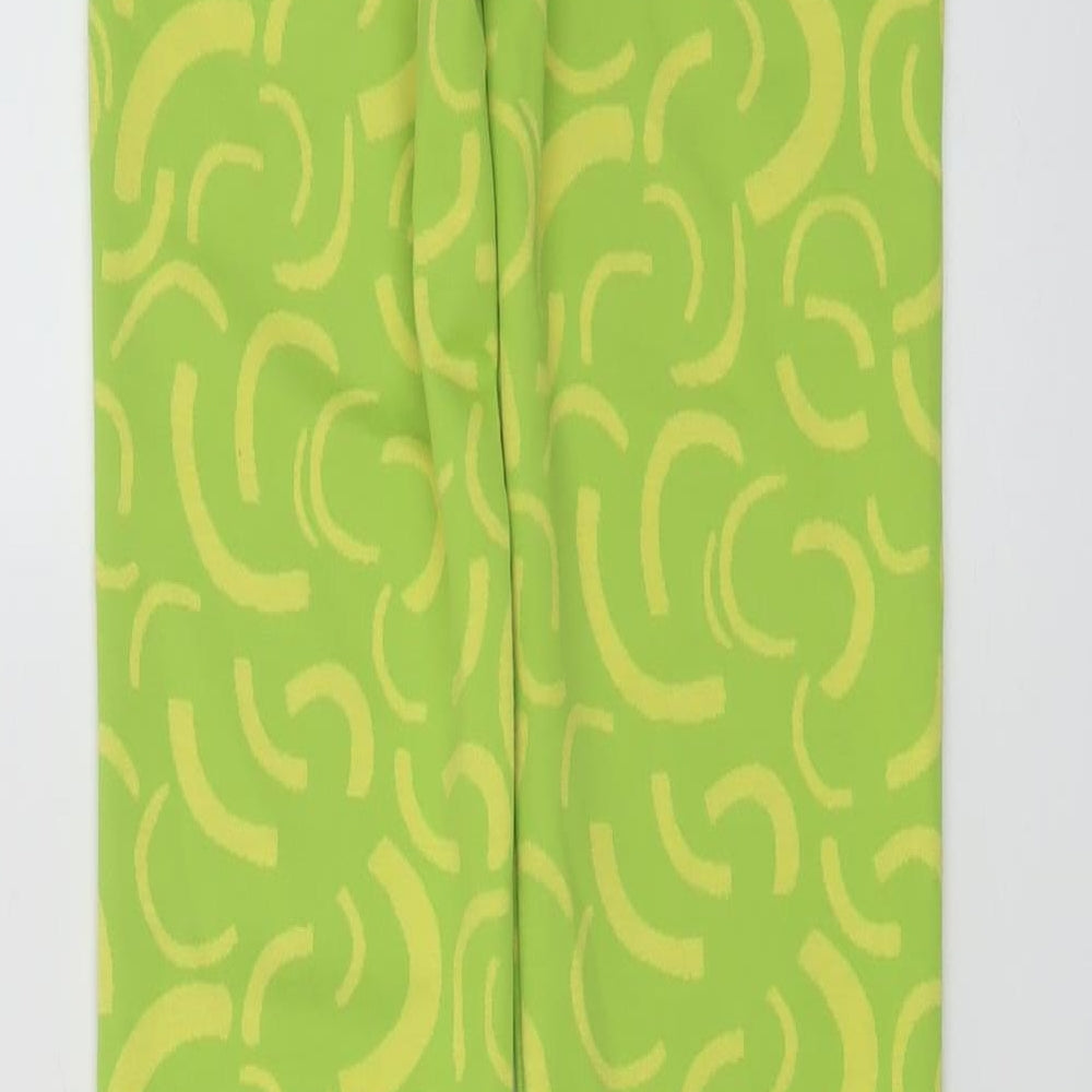 Womens UK Size XS Zara Regular Fit Green Trousers