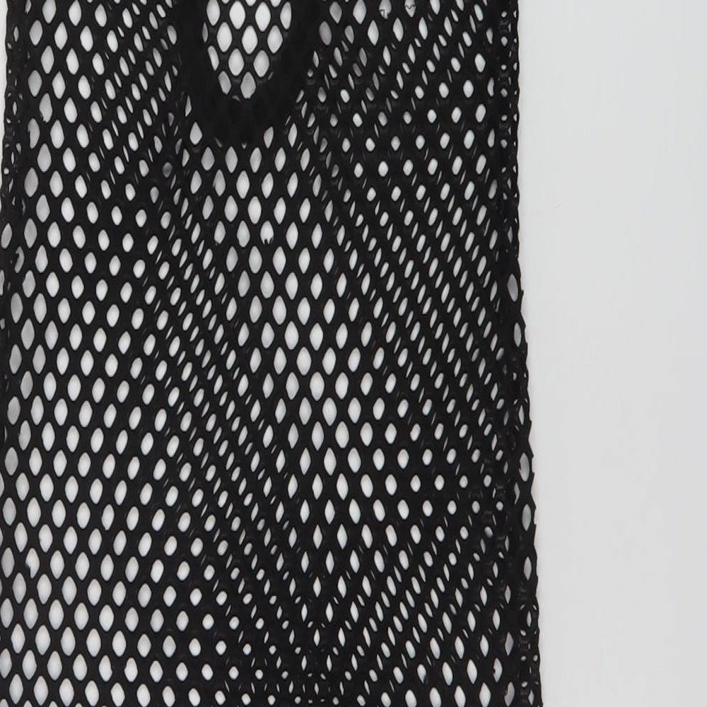 Womens UK Size 6 PRETTYLITTLETHING Black Basic Tank