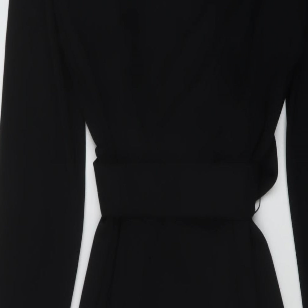 Marks and Spencer Womens Beige Polyester A-Line Size 6 V-Neck Pullover