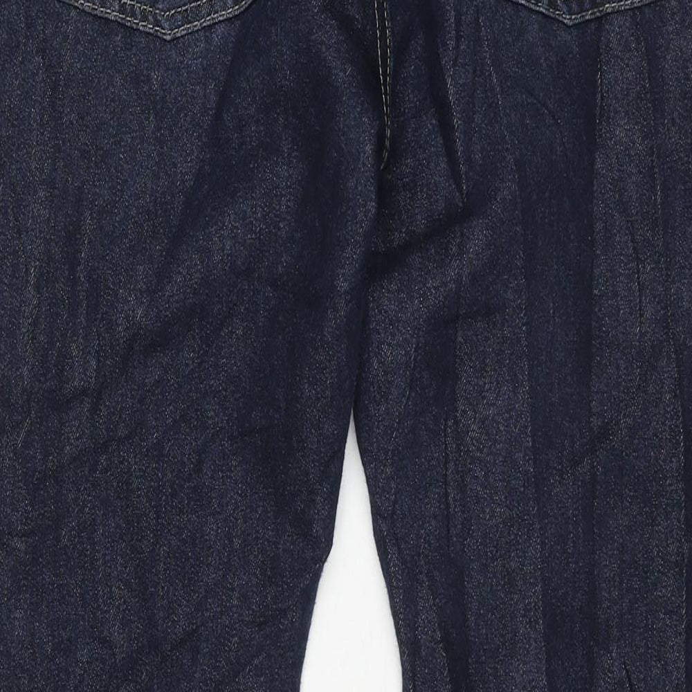 Denim & Co. Mens Blue Cotton Straight Jeans Size 34 in L32 in Regular Zip