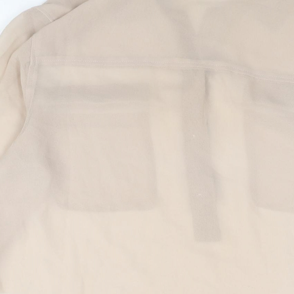 Womens UK Size M Gap Beige Basic Blouse