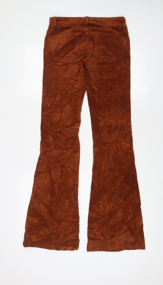 J Brand Womens Brown Cotton Trousers Size 26 in L24 in Regular Zip