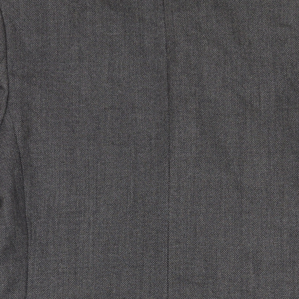 Brand and care label for Autograph men’s grey wool jacket suit jacket, size 38, regular