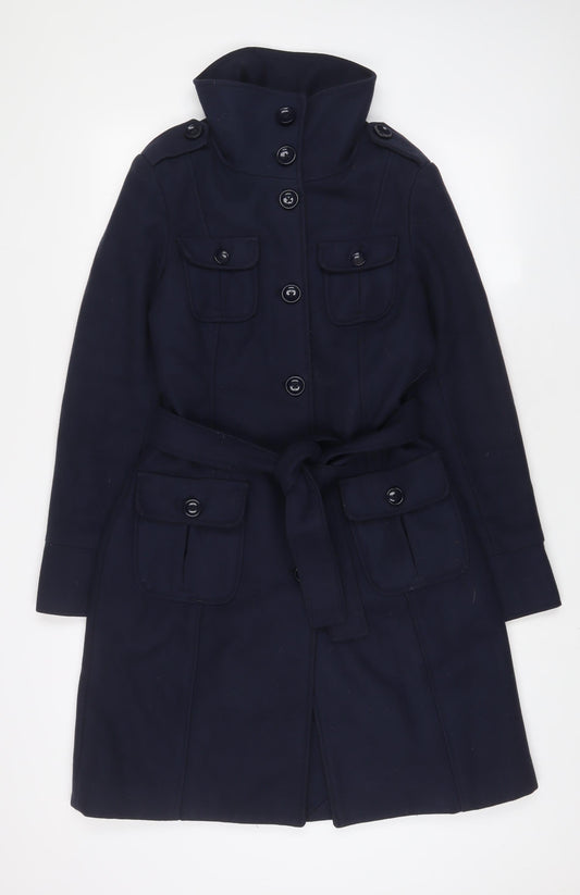 Womens UK Size M Gap Blue Overcoat