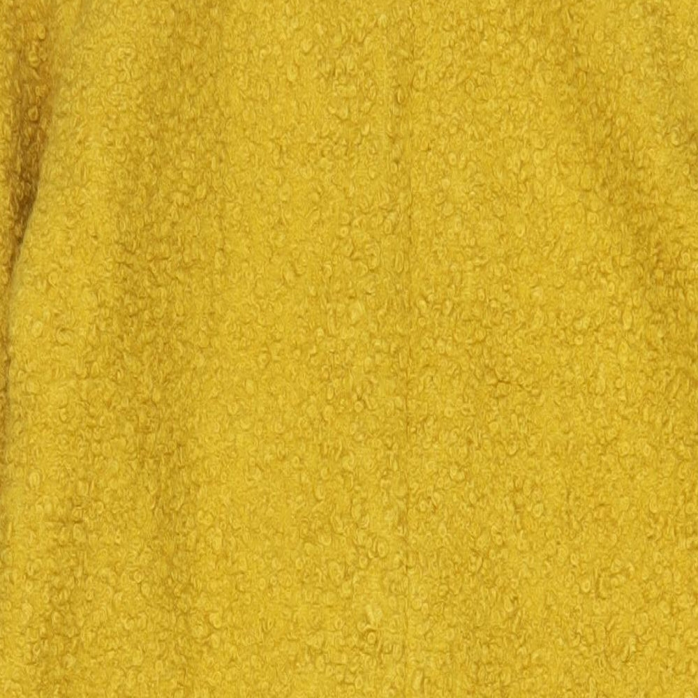 Womens UK Size 10 Threadbare Yellow Overcoat