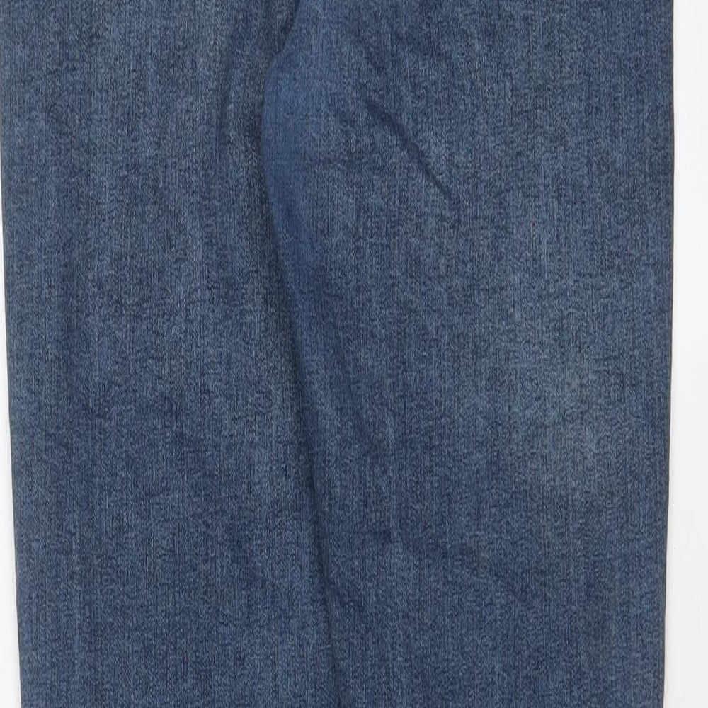 Topshop Womens Blue Cotton Skinny Jeans Size 30 in L32 in Regular Zip