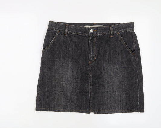 Womens UK Size 12 Gap A-Line Denim Skirt