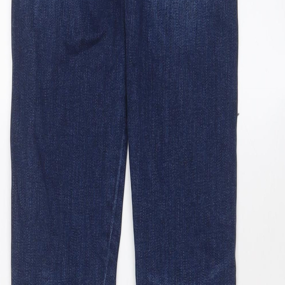 7 For All Mankind Womens Blue Cotton Skinny Jeans Size 23 in L28 in Regular Zip