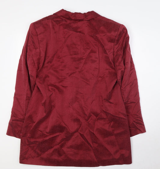 Country Casuals Womens Red Jacket Size 18 Button