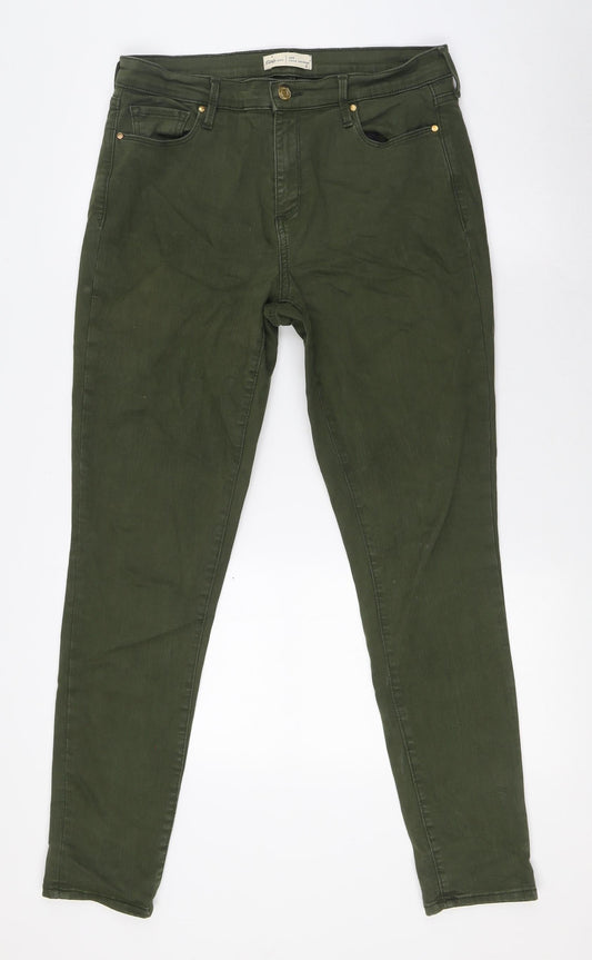 Womens UK Size 30 in Gap Slim Fit Skinny Green Jeans